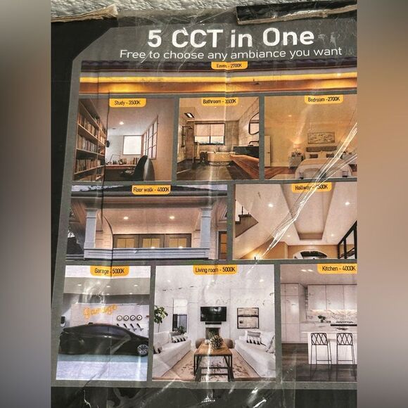 UVFD 12 Pack 6 Inch 5CCT Ultra-Thin LED Recessed Ceiling Light – New in Box** - Picture 7 of 12